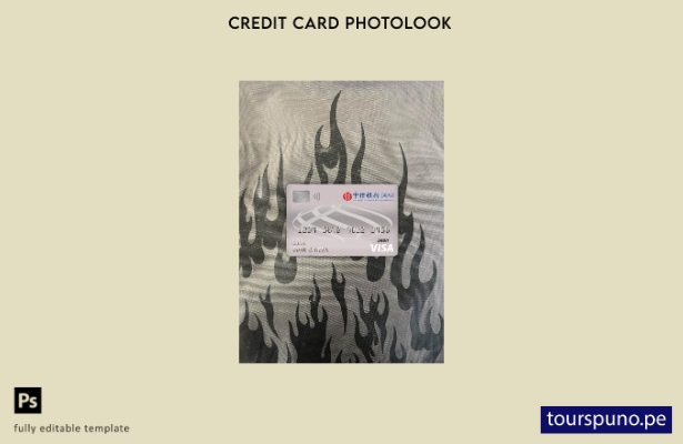 listo para imprimir China Citic bank corp banco visa tarjeta de débito fotolook 